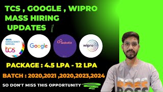 TCS Wipro Hiring Announced 2024  OFF Campus Drive  Freshers Hiring  Latest Job Drives 20242023 [upl. by Renaxela]