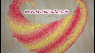 Tunesisch Häkeln  Drachenschwanz aus Arona von ONlineGarne  Veronika Hug [upl. by Sedberry866]