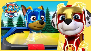 Chase and Marshall Mighty Pups Rescues and more  PAW Patrol  Cartoons for Kids Compilation [upl. by Eseilana621]