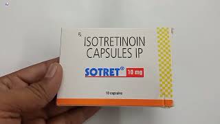 Sotret 10 mg Capsule  isotretinoin 10 mg Capsule ip uses  Sotret 10 mg Capsule uses Dose Hindi [upl. by Ynohtna644]