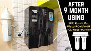 HUL Pureit Eco Water Saver Mineral ROUVMF 10L Water Purifier  REVIEW AFTER 9 MONTH   2022 [upl. by Sixel]