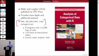 Analysis of Categorical Data part 1 continuing education course Joint Statistical Meetings 2017 [upl. by Power]