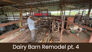 Dairy Barn to Shop Renovation Ep 4 [upl. by Skvorak]