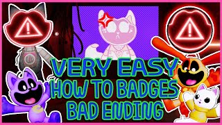 How to Get Bad Ending Badge in Poppy Playtime Chapter 3 Smiling Critters RP [upl. by Leugimesoj]