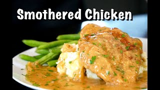 Easy and Delicious Smothered Chicken Recipe  30 Minute Meals MrMakeItHappen [upl. by Aubarta]