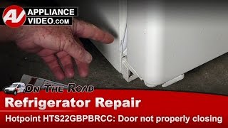 Hotpoint Refrigerator Repair  Door Not Closing Properly  Door Gasket [upl. by Satsok]