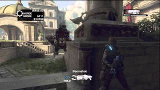 Gears of War 3  Horde INSANE on ACADEMY 1316033 [upl. by Arriec902]