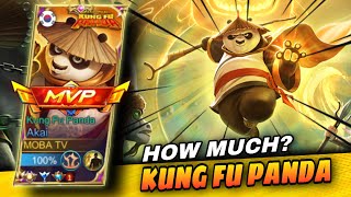 New Akai Kung Fu Panda Skin  How Much Diamonds for this Skin  Akai Gameplay 2022 [upl. by Nnayllek]