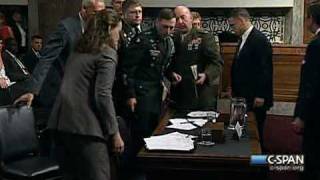 General David Petraeus takes ill during his testimony [upl. by Ahsytal]