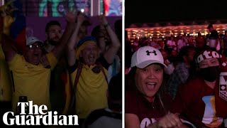 Fans react as World Cup kicks off to much excitement but hosts Qatar make losing start [upl. by Eseeryt]