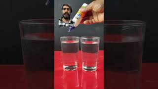 Coldhot water experiment experiment scienceexperimentwithwater science water fevicol shorts [upl. by Enreval]