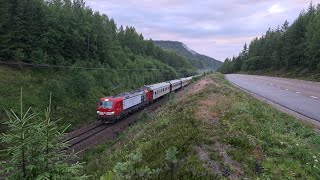 Norra Stambanan  Tågspaning Röstbo Sibo och Kilafors [upl. by Boonie]