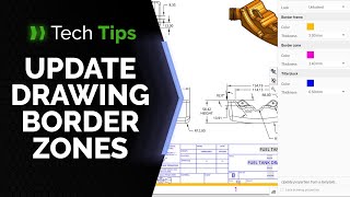 Updating Onshape Drawing Border Zones  Tech Tip [upl. by Kielty]