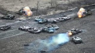 Brutal attack Ukrainian javelin missiles destroy dozens Russian tanks in Bakhmut [upl. by Ashien]