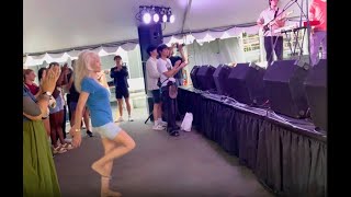 ITS ANGIE DANCING AT THE ANN ARBOR ART FAIR 2024 MAIN amp WILLIAM STS FILM BY CURTIS PIGNEGUY [upl. by Sonitnatsnok]