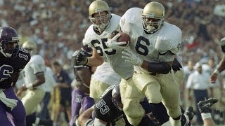 Classic Tailback  Jerome Bettis Notre Dame Highlights [upl. by Girhiny]