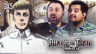 Our First Anime  Attack On Titan 3x5 quotReplyquot Reaction  SUBBED [upl. by Jaynes]