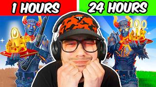 Playing Fortnite for LITERALLY 24 hours… [upl. by Leksehc]