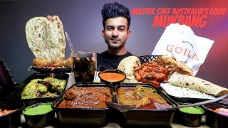 Saransh Goilas Famous Butter Chicken Sindhi Style Mutton Punjabi Tawa Chicken Rumali Roti MUKBANG [upl. by Terrene853]