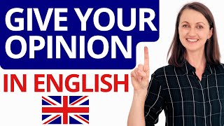 30 Phrases to Give Your Opinion in English [upl. by Semadar]