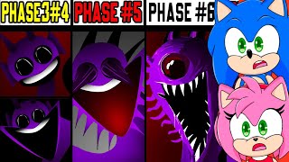 Sonic amp Amy watch Phase 1 VS Phase 2 VS Phase 3 VS Phase 4 VS Phase 5 VS Phase 6 Incredibox Sprunki [upl. by Felicle929]