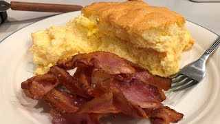 Easy Cheese Souffle Recipe with a Side of Bacon 👌😋🧀 [upl. by Adi164]