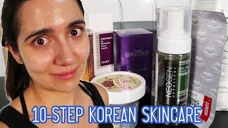 I Tried A 10Step Korean Skincare Routine For A Month [upl. by Leaw]