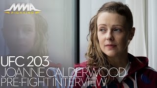 UFC 203 Joanne Calderwood Discusses Newfound Happiness Contract More [upl. by Norvell]