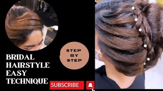 Easy Hairstyle  bridal easy hairstyle  Bridal hairstyle [upl. by Irb]