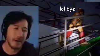 Markiplier gets comically chased by Monty while Freddy runs away [upl. by Orodisi695]