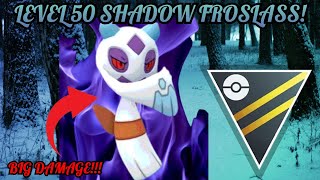 LEVEL 50 SHADOW FROSLASS IS AT A 200 POINT DISADVANTAGE BUT  Pokemon GO Battle League [upl. by Nnednarb700]