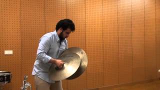 Cymbals Tchaikovsky  4th symphony4th mvmt  Álvaro Cortez [upl. by Aitahs75]