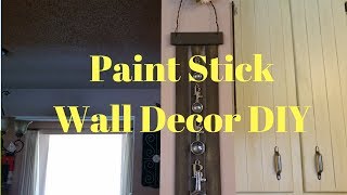 Paint Stick Wall Decor DIY [upl. by Dyl]