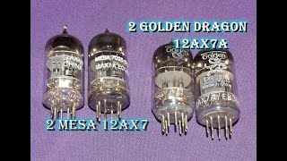 2 Golden Dragon 12AX7A vs 2 MESA 7025 12AX7 Tube Comparison Peavey XXX 112 Amp to sell on ebay [upl. by Tallu783]