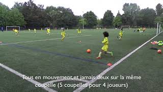 ECOLE DE FOOT  FC Nantes  Prise dinfo et prise des espaces libres [upl. by Martinez735]