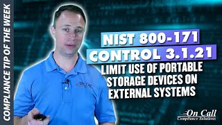 NIST 800171 Control 3121  Limit use of portable storage devices on external systems [upl. by Yenahpets]