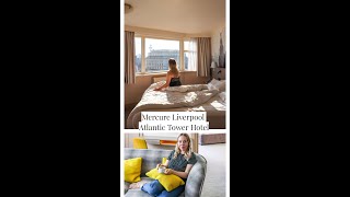 4 Mercure Atlantic Tower Hotel Liverpool  Queen Mary Suite 2 Room Tour amp Breakfast with a View [upl. by Nibla]