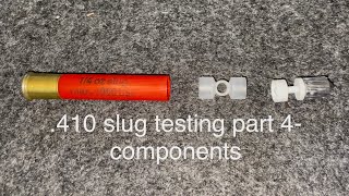 410 slug testing part 4 components wads buffer powder BuckeyeBallistics [upl. by Tymon]