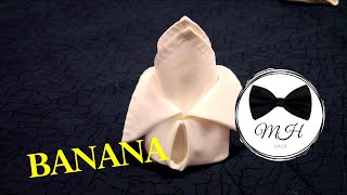 Napkin folding  Banana [upl. by Ithnan184]