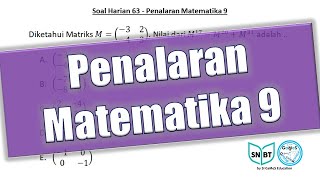 Soal Harian 63  Penalaran Matematika 9 [upl. by Hynda]