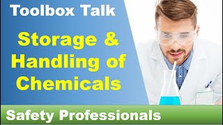 Storage amp Handling of Chemicals  Toolbox Talk  safety training [upl. by Aikel]