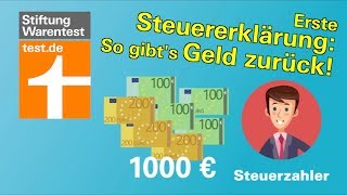 Steuererklärung für Berufseinsteiger So einfach gibt es Geld zurück mit Elster amp Co [upl. by Kieger]