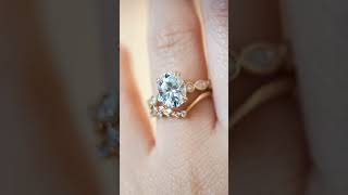 The Only Oval Engagement Ring Youll Need ovalengagementring natureinspiredjewelry [upl. by Jehial514]