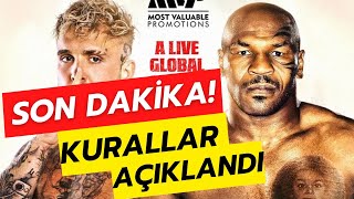 Mike Tyson vs Jake Paul Maç Kuralları Dövüşmeseler Daha Mı İyiydi [upl. by Ivo]