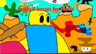 block tales demo 4 bosses fan made [upl. by Liddie]