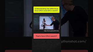 CPU vs GPU pythonshot ai cpu gpu machinelearning shorts [upl. by Crin29]