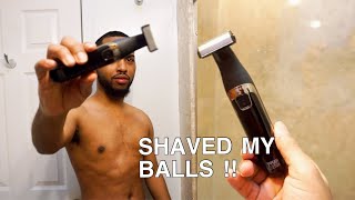 MANSCAPING WITH THE BALLBER FROM HAPPY NUTS I LOVE THIS [upl. by Lauer]