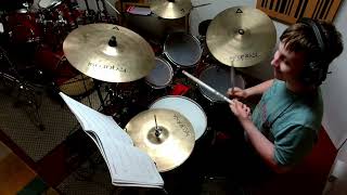 Dark Side Drummer 78 performs Maggie May  Rod Stewart Rockschool Grade 2 cover [upl. by Anwahs]