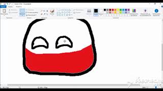 Drawing the poland in MS paint [upl. by Dolores]