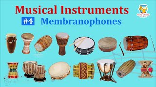 Membranophones 14 Musical Instruments Pictures amp Sounds  Ethnographic Classification  Olympiad [upl. by Llecrad]